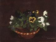 Max Buri Blumen oil on canvas